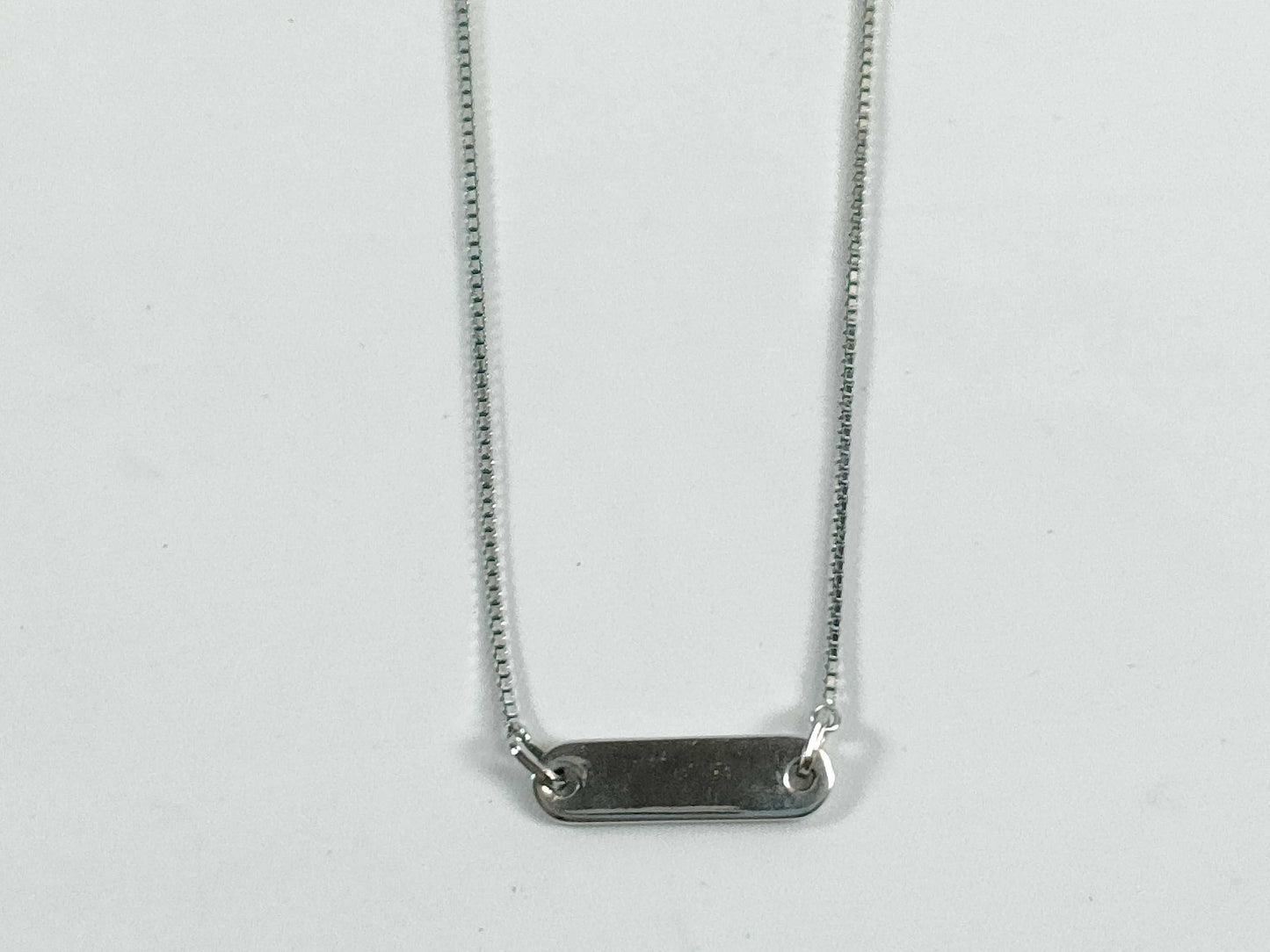 Dior Dior logo plate necklace