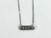 Dior Dior logo plate necklace