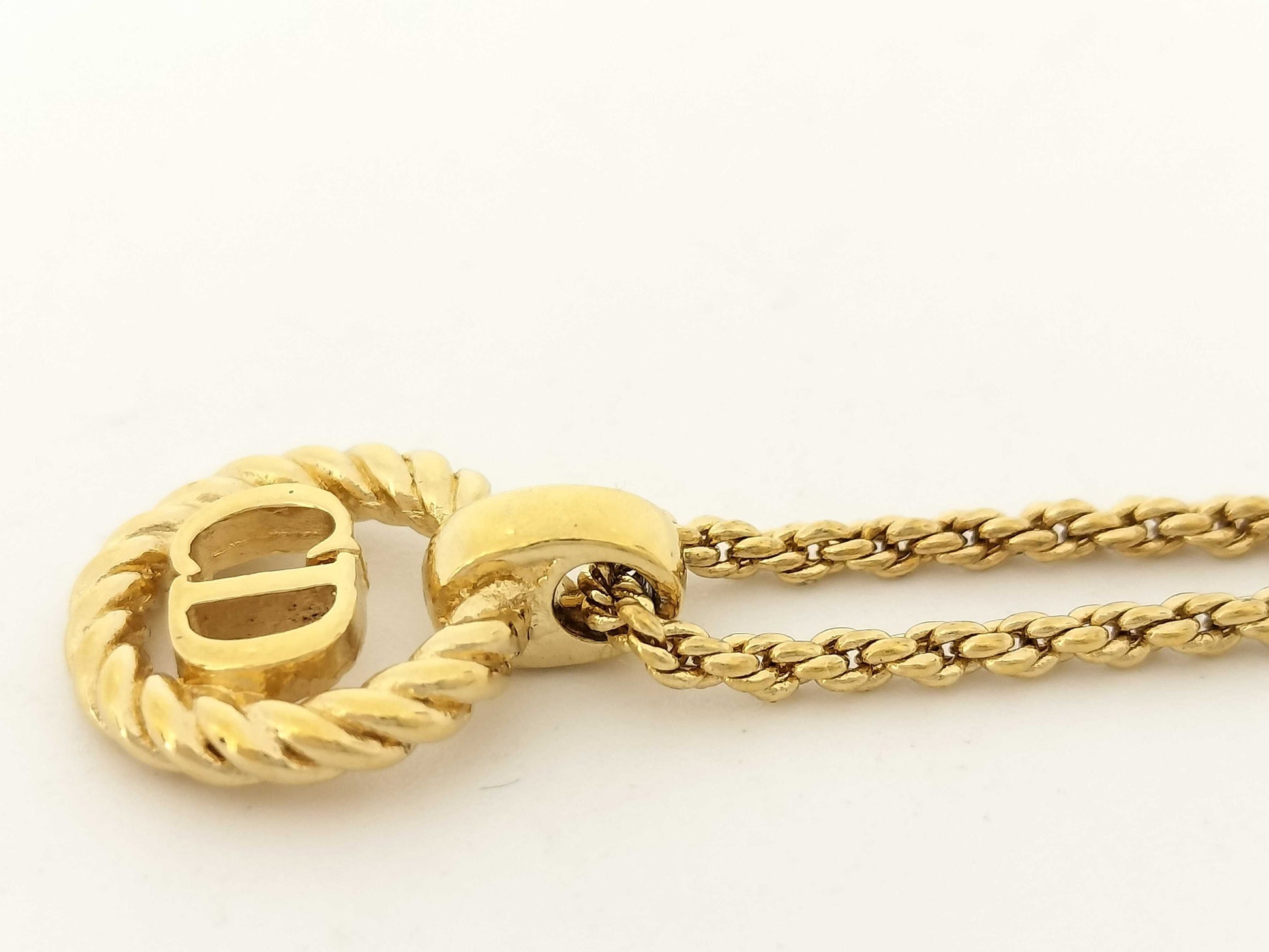 Dior CD logo necklace necklace