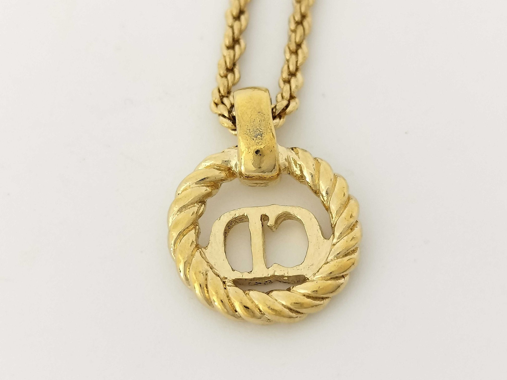 Dior CD logo necklace necklace