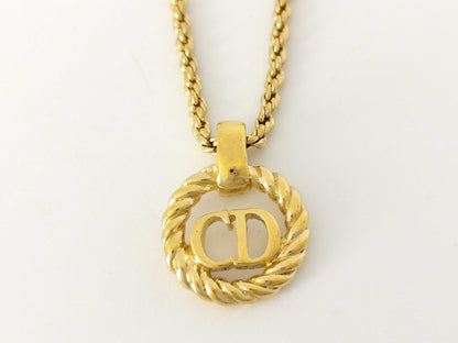 Dior CD logo necklace necklace