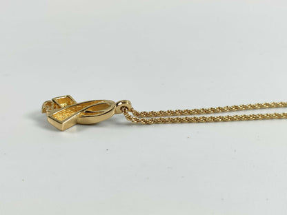 Dior CD rhinestone necklace