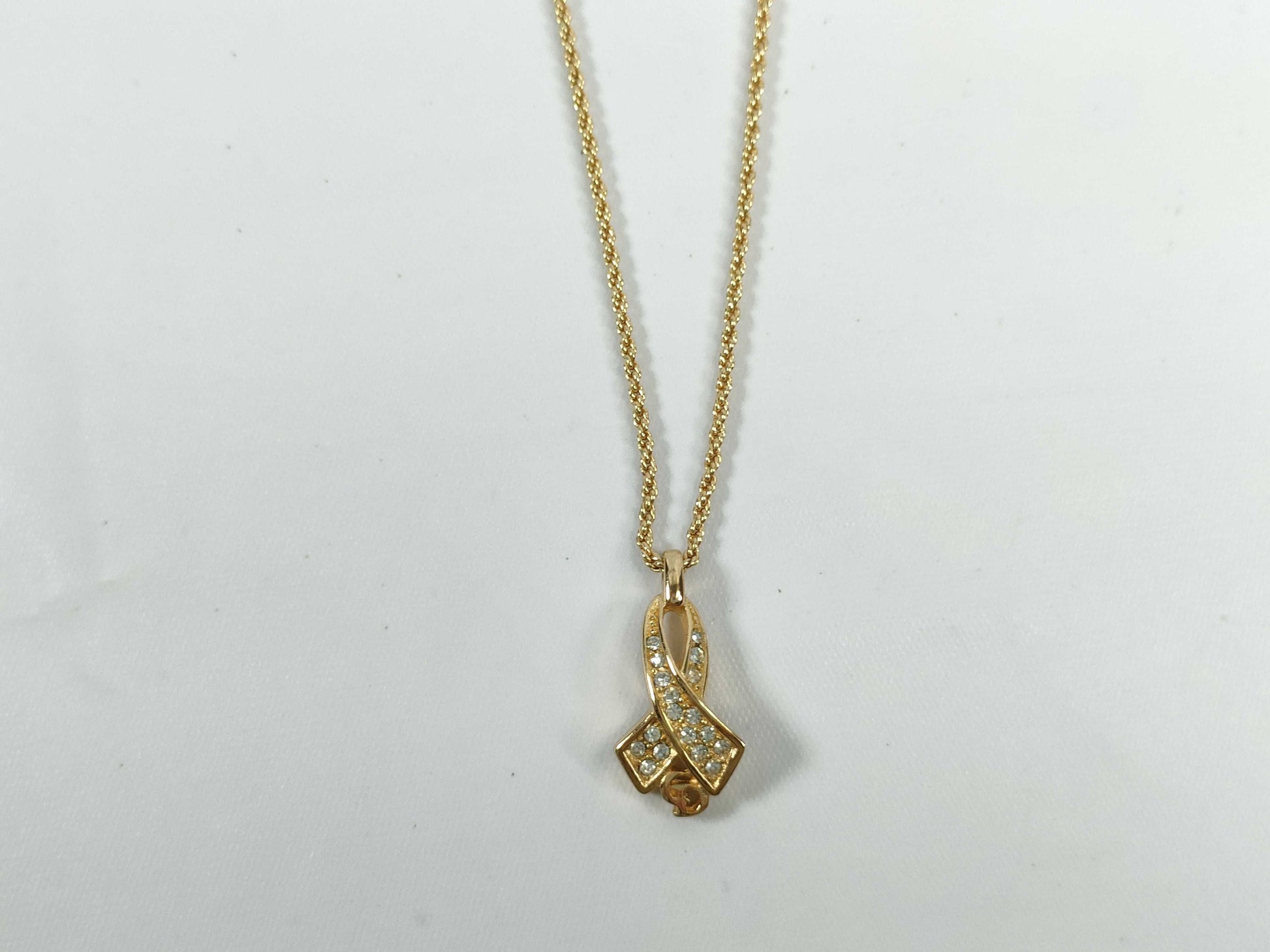Dior CD rhinestone necklace