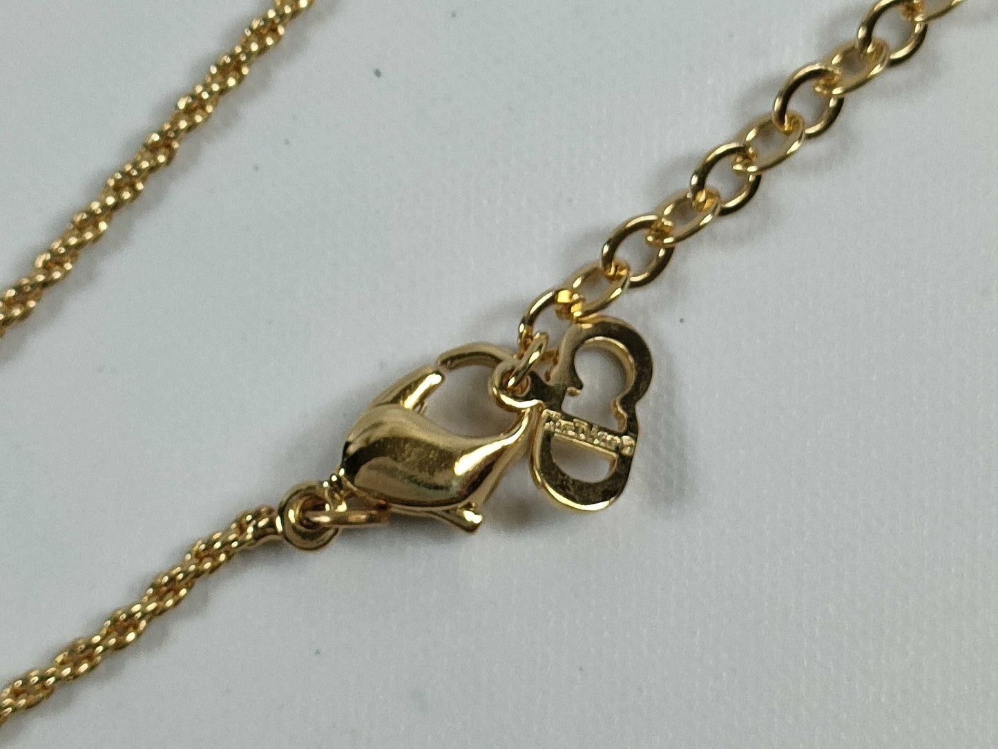 Dior CD rhinestone necklace