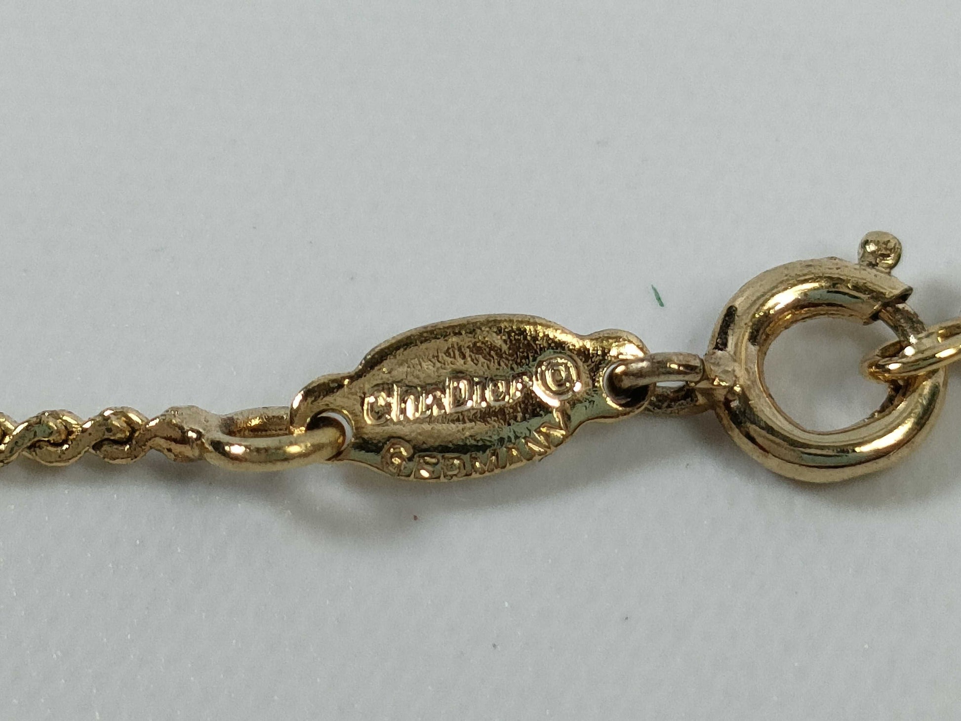 Dior CD logo necklace