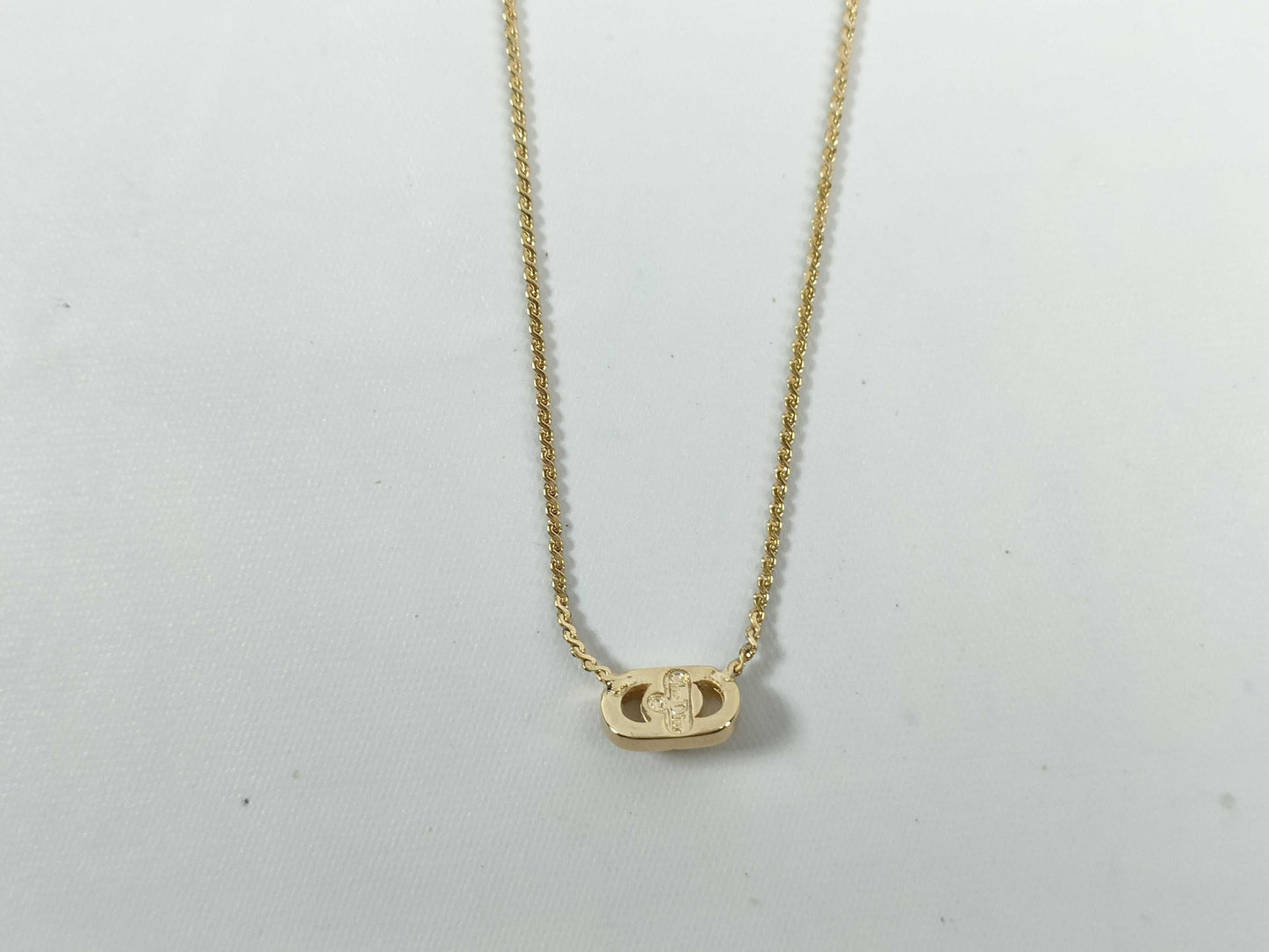 Dior CD logo necklace
