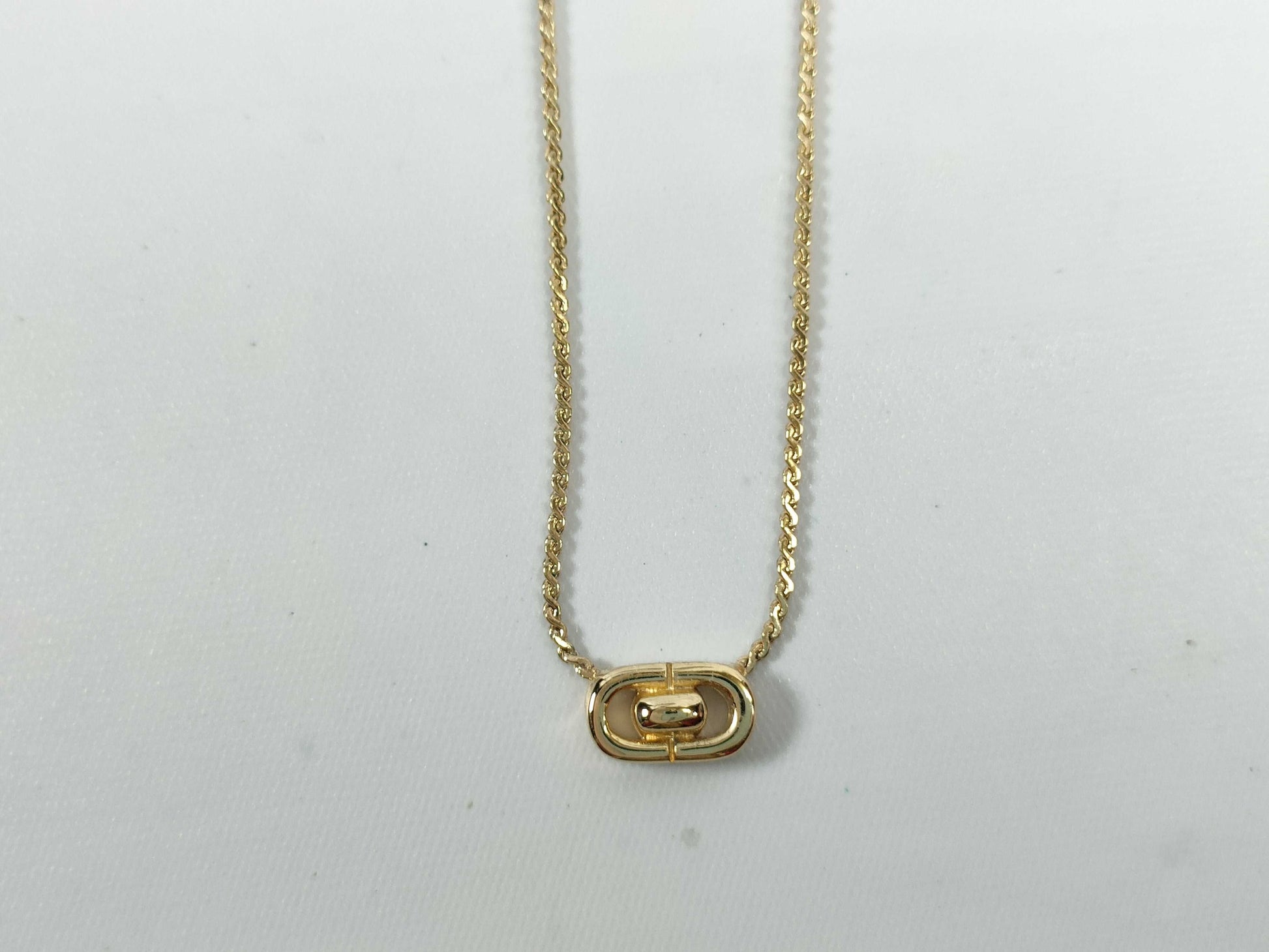 Dior CD logo necklace