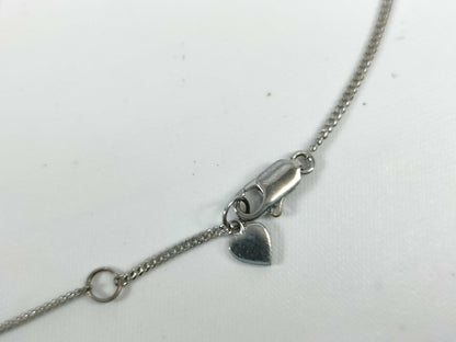 Dior D logo playing card plate necklace