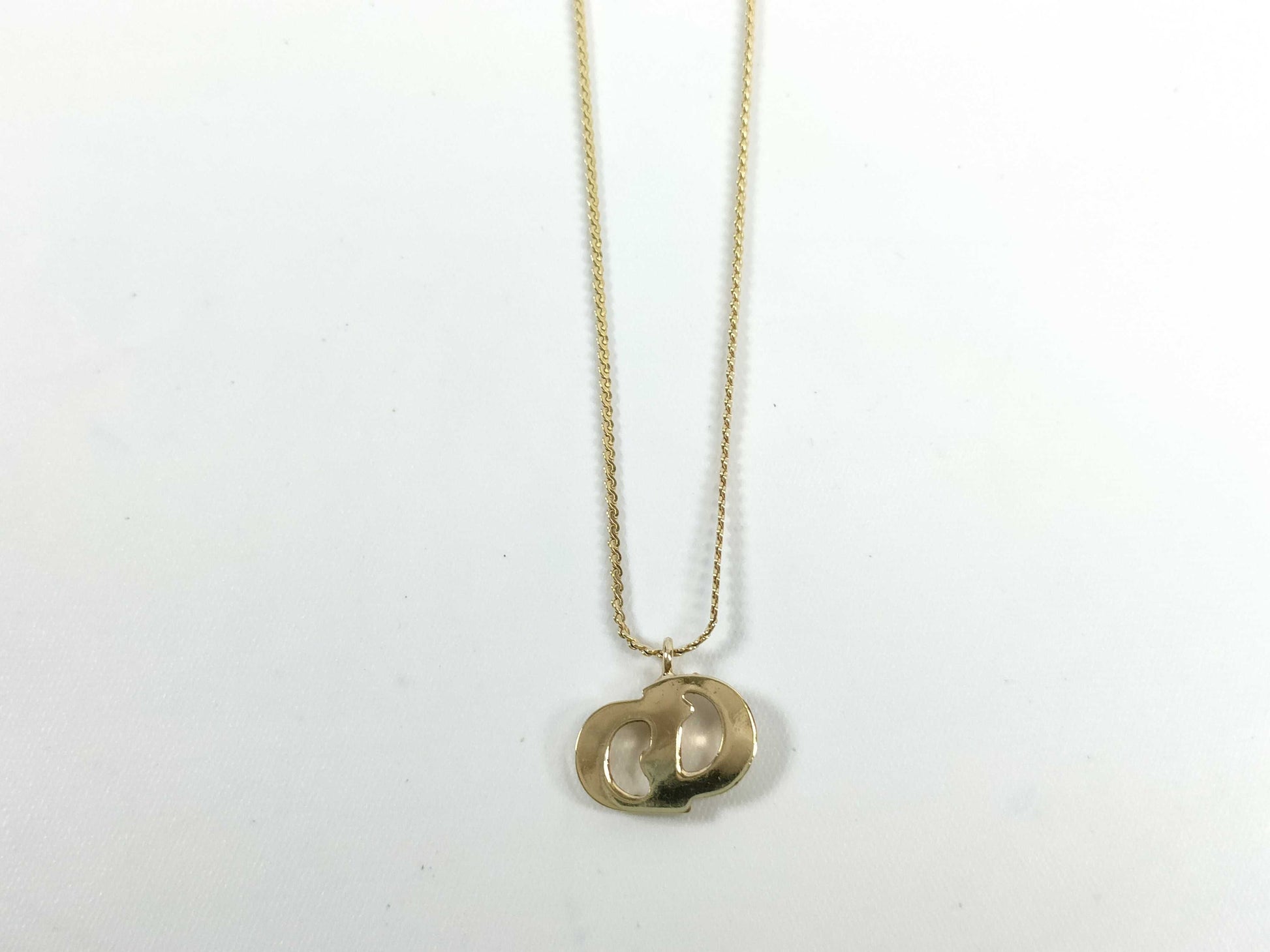 Dior CD logo necklace