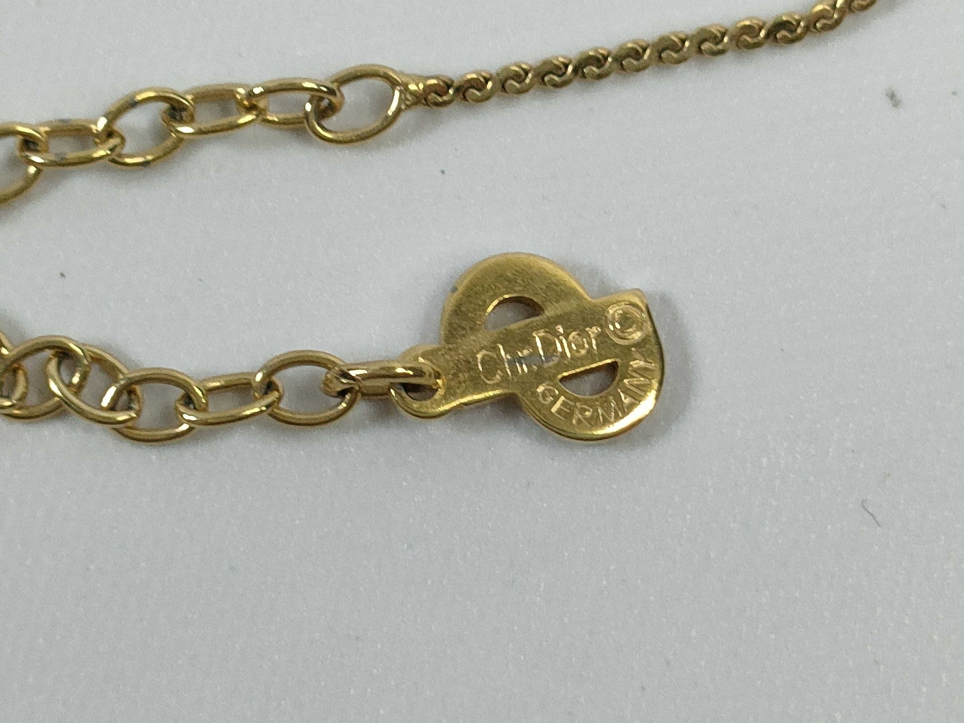 Dior CD logo necklace