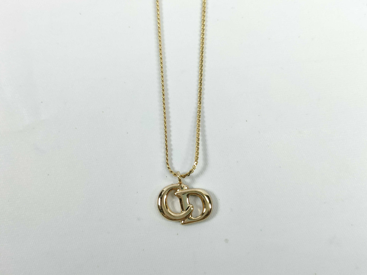 Dior CD logo necklace
