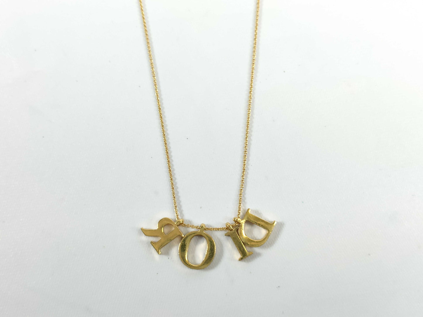Dior Alphabet Logo Necklace