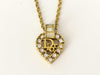 Dior CD Heart Rhinestone Necklace