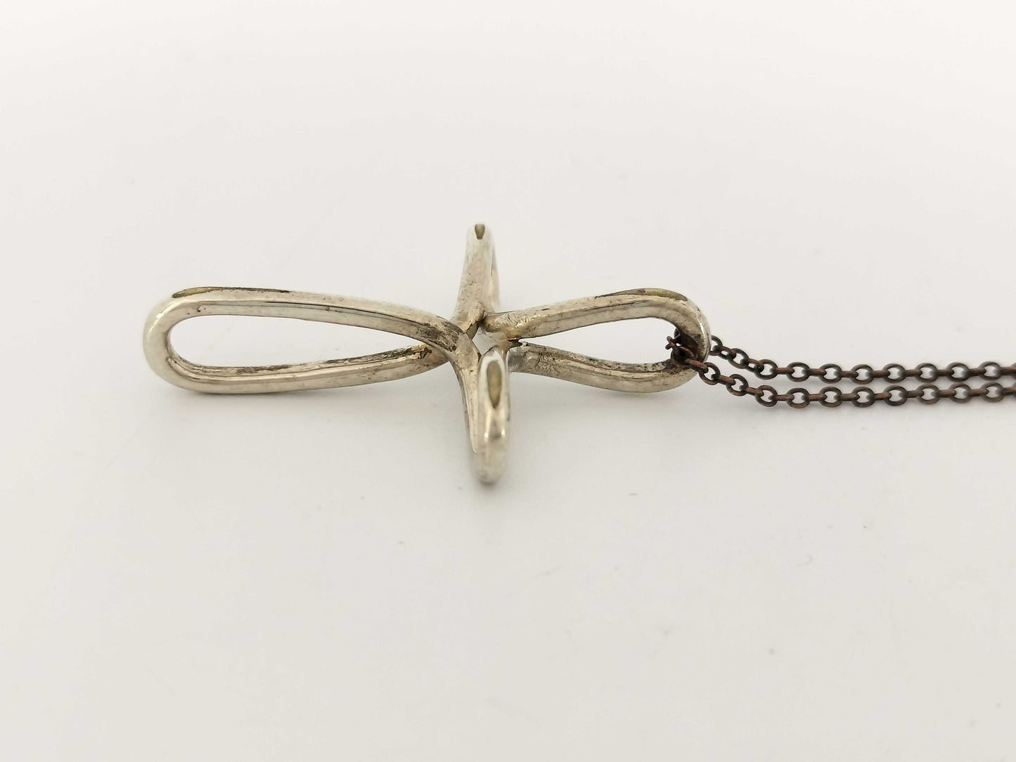 Tiffany & Co. Cross Motif Silver Necklace