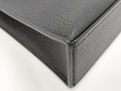 HERMES Kelly Elan 28 B Stamp Silver Shoulder Bag