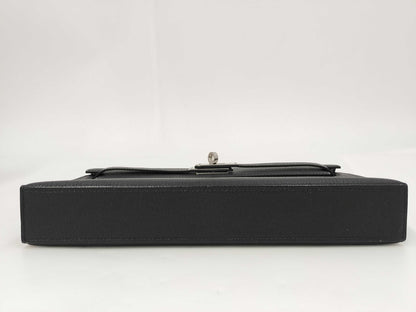 HERMES Kelly Elan 28 B Stamp Silver Shoulder Bag