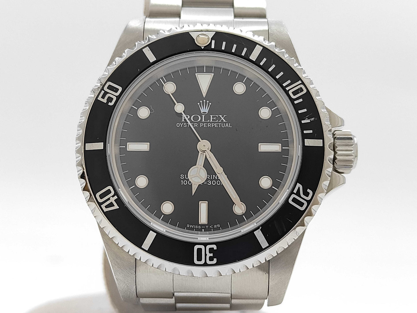 ROLEX 14060 T643827 Tritium Black Dial Oyster Bracelet Men's Watch