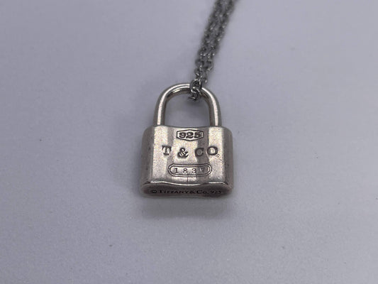 Tiffany & Co. SV925 Padlock Pendant Necklace, Approx. 8g