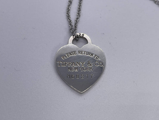 Tiffany & Co. SV925 Return to Heart Tag Necklace Pendant, Approx. 7.1g
