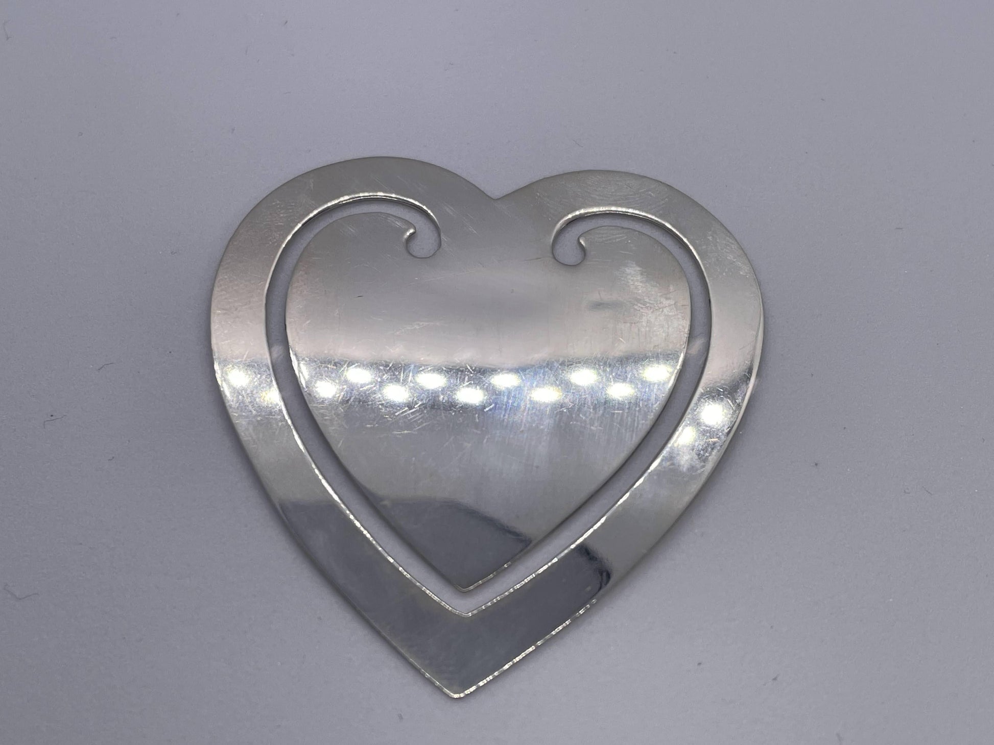 Tiffany & Co. Tiffany SV925 Heart Tag Money Clip Bookmark Charm, Approx. 8.8g