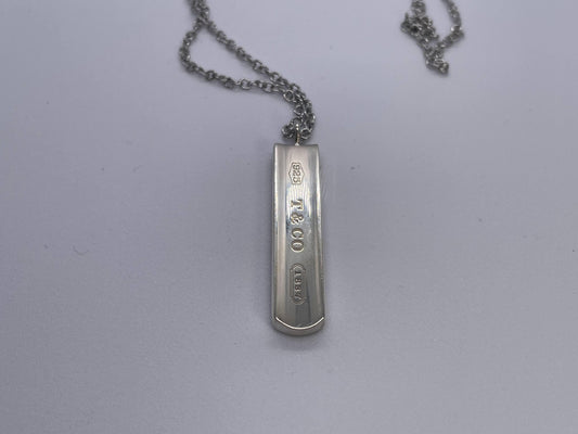 Tiffany & Co. SV925 Narrow Bar Pendant Top, Approx. 8.5g
