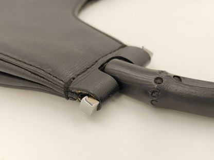 GUCCI Gucci Leather Bamboo Handbag Handbag