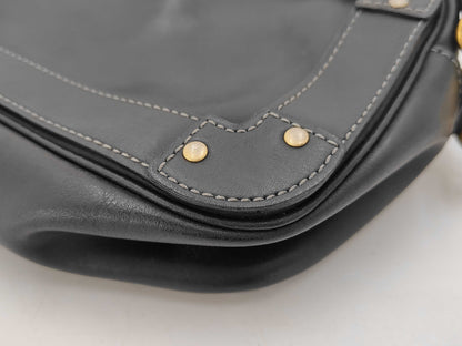 Chloe Eden Leather Shoulder Bag, Black