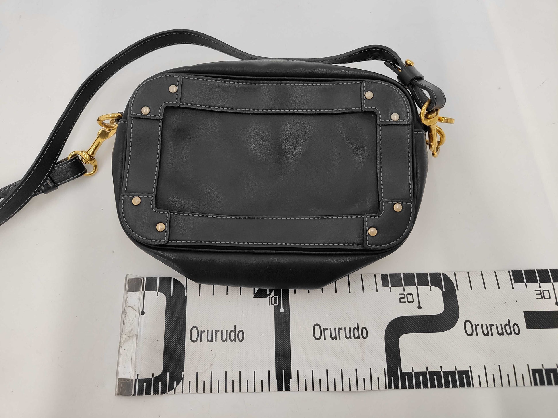 Chloe Eden Leather Shoulder Bag, Black