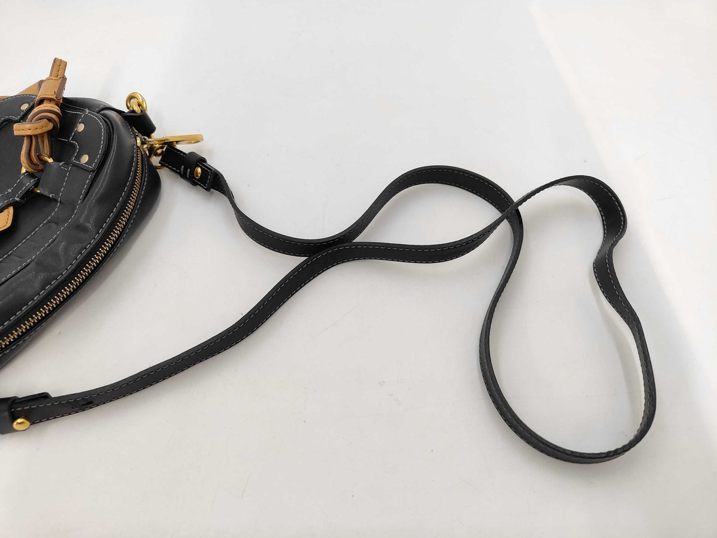 Chloe Eden Leather Shoulder Bag, Black