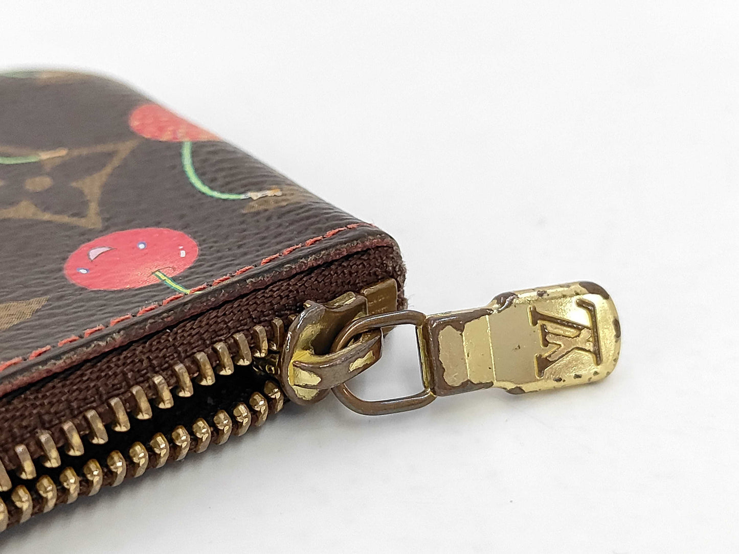LOUIS VUITTON Monogram Cherry Pochette Cle Coin Case
