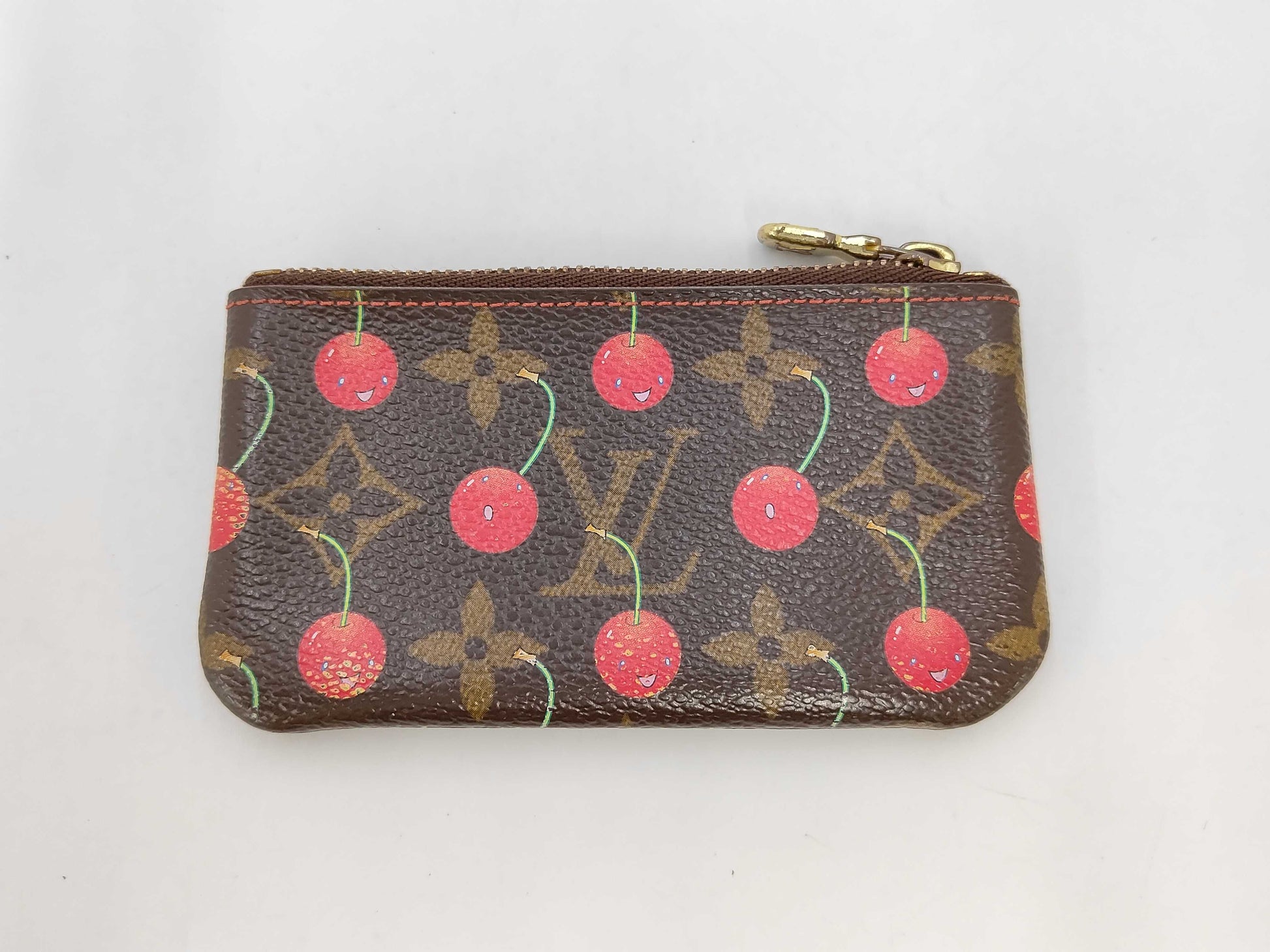 LOUIS VUITTON Monogram Cherry Pochette Cle Coin Case