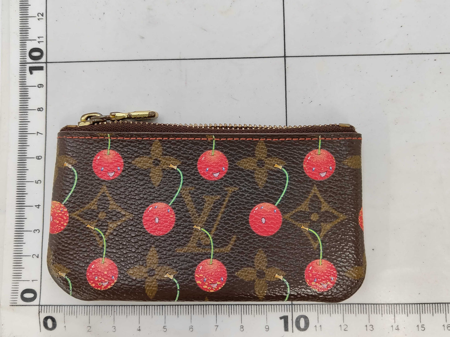 LOUIS VUITTON Monogram Cherry Pochette Cle Coin Case