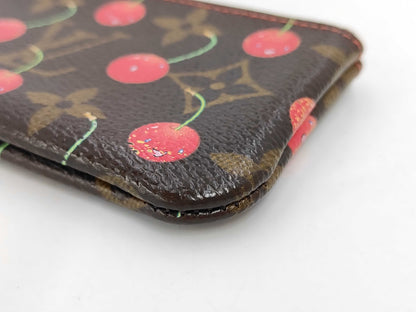 LOUIS VUITTON Monogram Cherry Pochette Cle Coin Case
