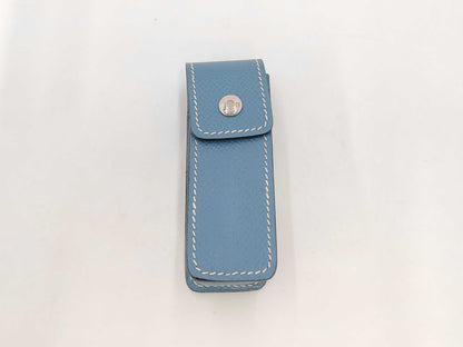 HERMES Leather Lip Case/Gum Case Pouch