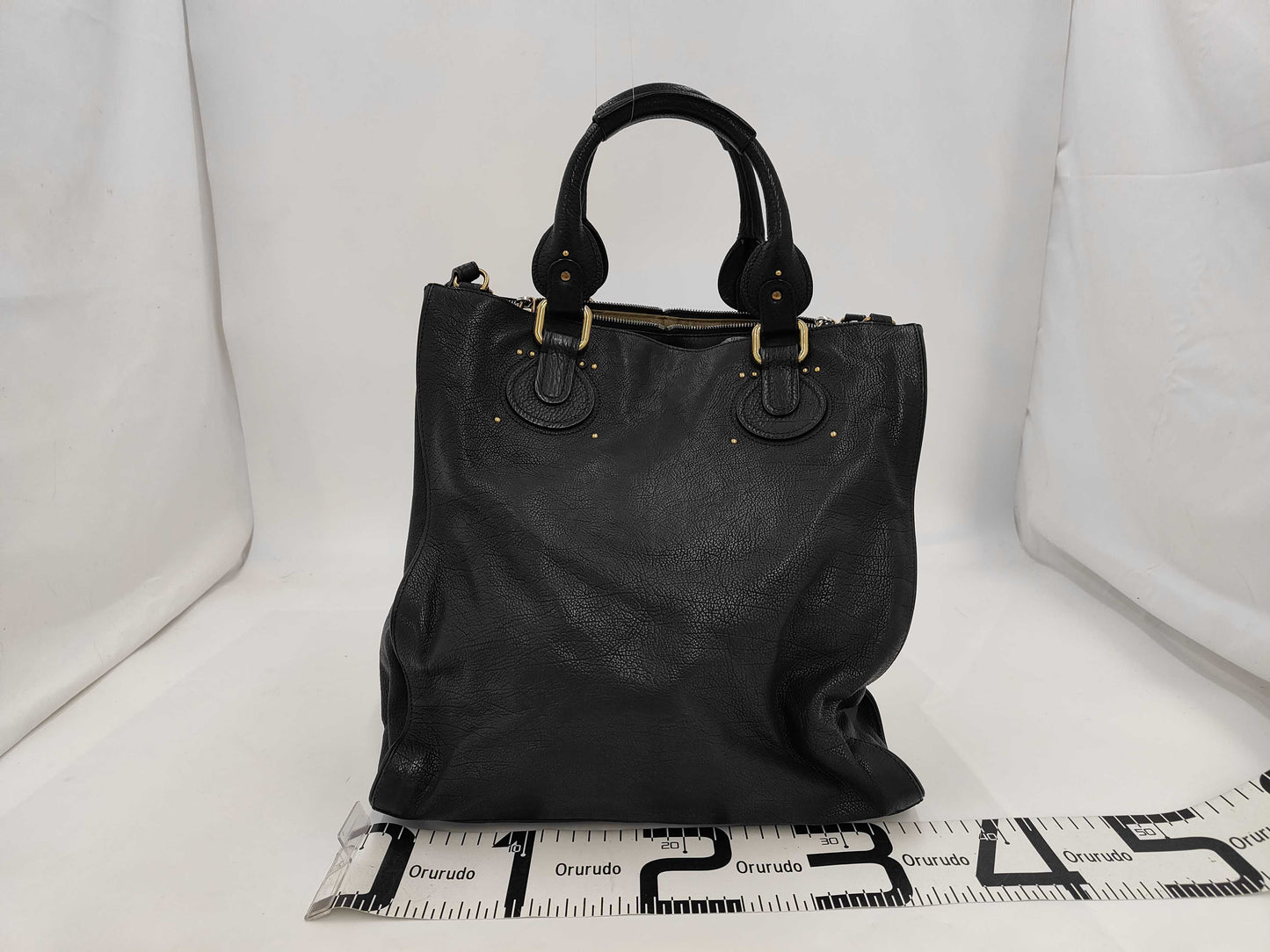 Chloe Leather Paddington 2-Way Tote Bag, Black, Handbag