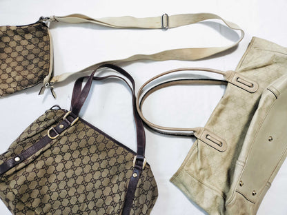 GUCCI Guccissima Gucci 3-piece bag set GG Guccissima and other handbags