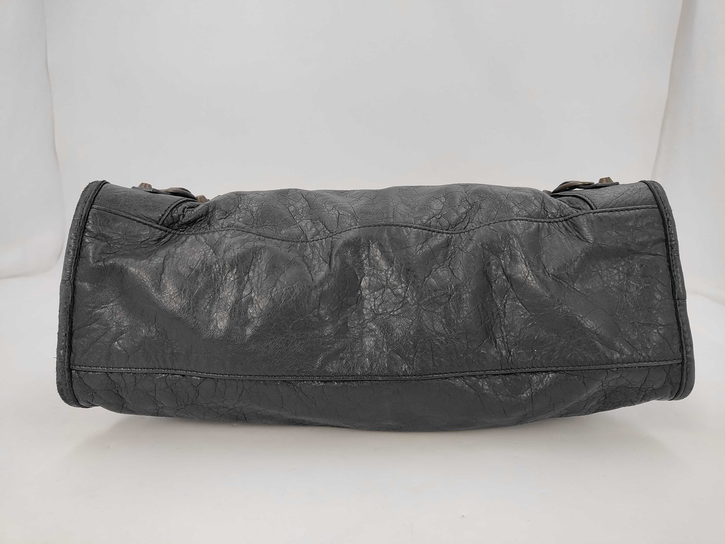 BALENCIAGA The City 115748 Leather Shoulder Bag with Black Strap and Mirror