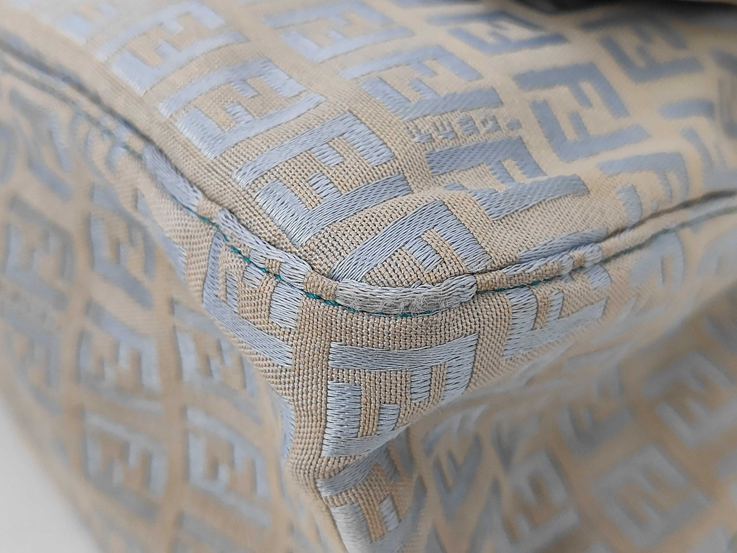 FENDI Mamma Bucket Zucchino Shoulder Bag with Gold Hardware