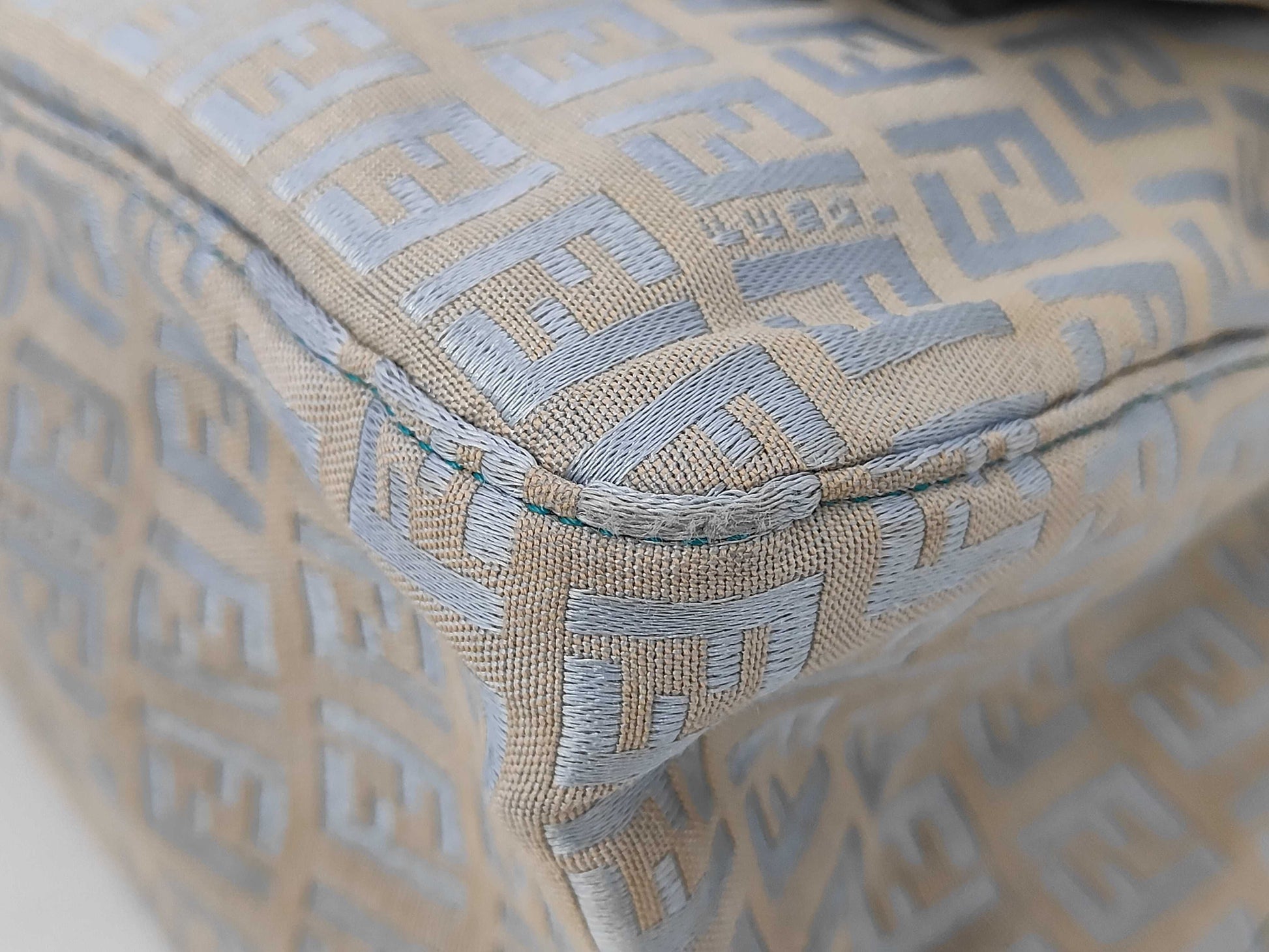 FENDI Mamma Bucket Zucchino Shoulder Bag with Gold Hardware