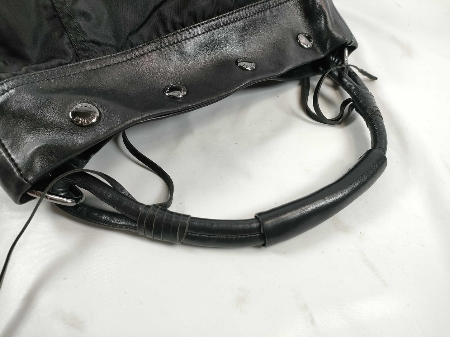PRADA Nylon and Leather One-Shoulder Bag Shoulder Bag