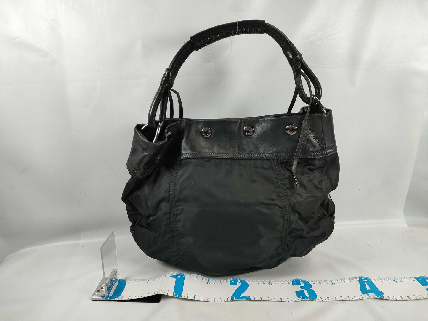 PRADA Nylon and Leather One-Shoulder Bag Shoulder Bag
