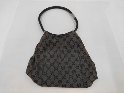 GUCCI GUCCI Gucci Ring Handle 001 3750 GG Canvas Handbag Drawstring Bag