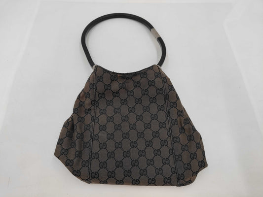GUCCI GUCCI Gucci Ring Handle 001 3750 GG Canvas Handbag Drawstring Bag