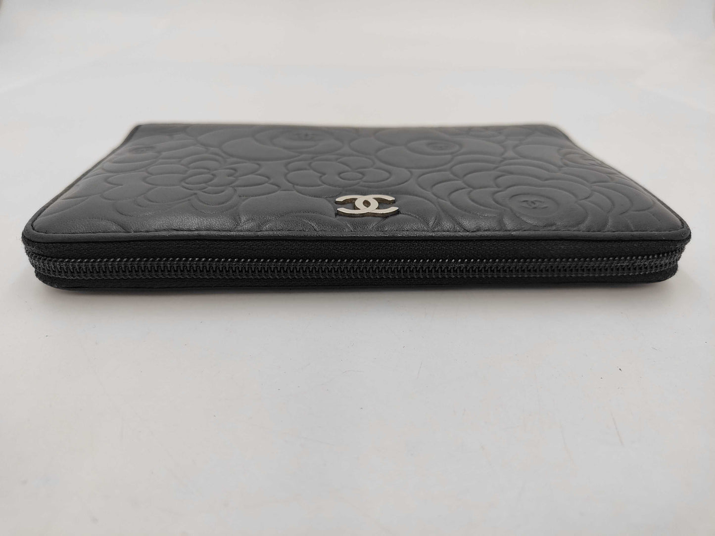 CHANEL CHANEL Organizer Camellia Coco Mark Long Wallet Leather Wallet
