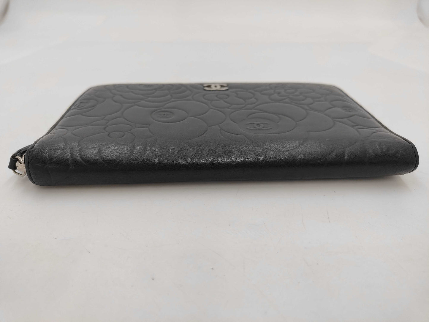 CHANEL CHANEL Organizer Camellia Coco Mark Long Wallet Leather Wallet