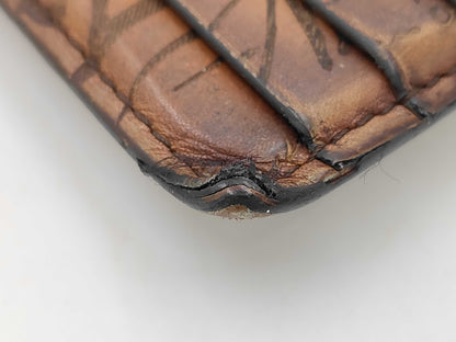 Berluti Calligraphy Card Case Brown Coin Case