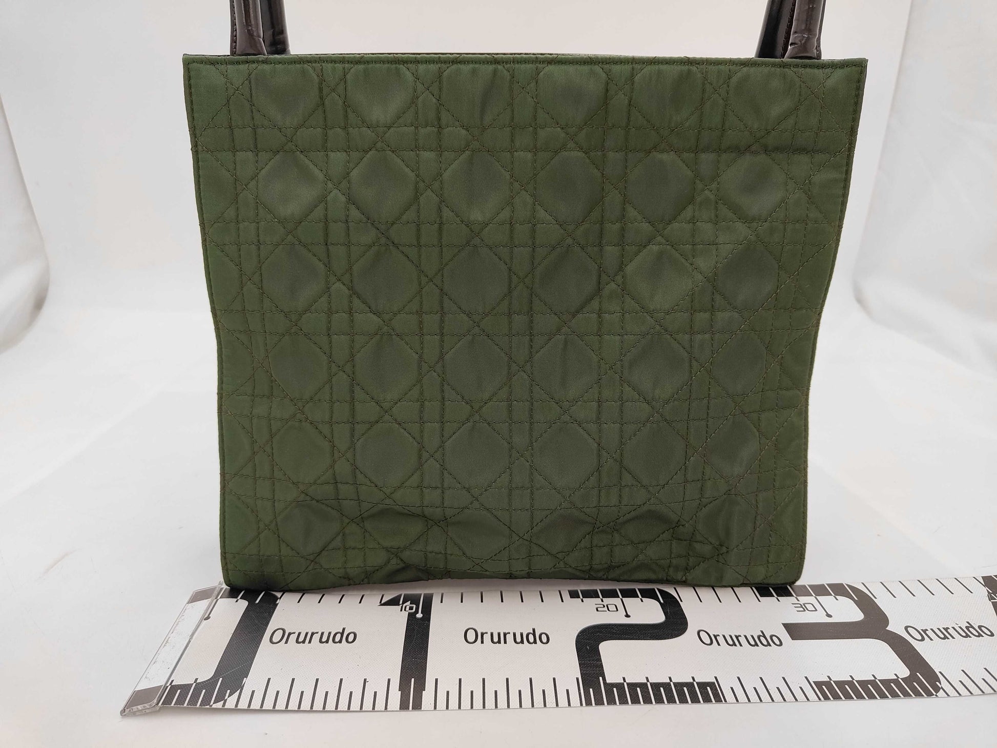 Dior Cannage Nylon Khaki Tote Bag