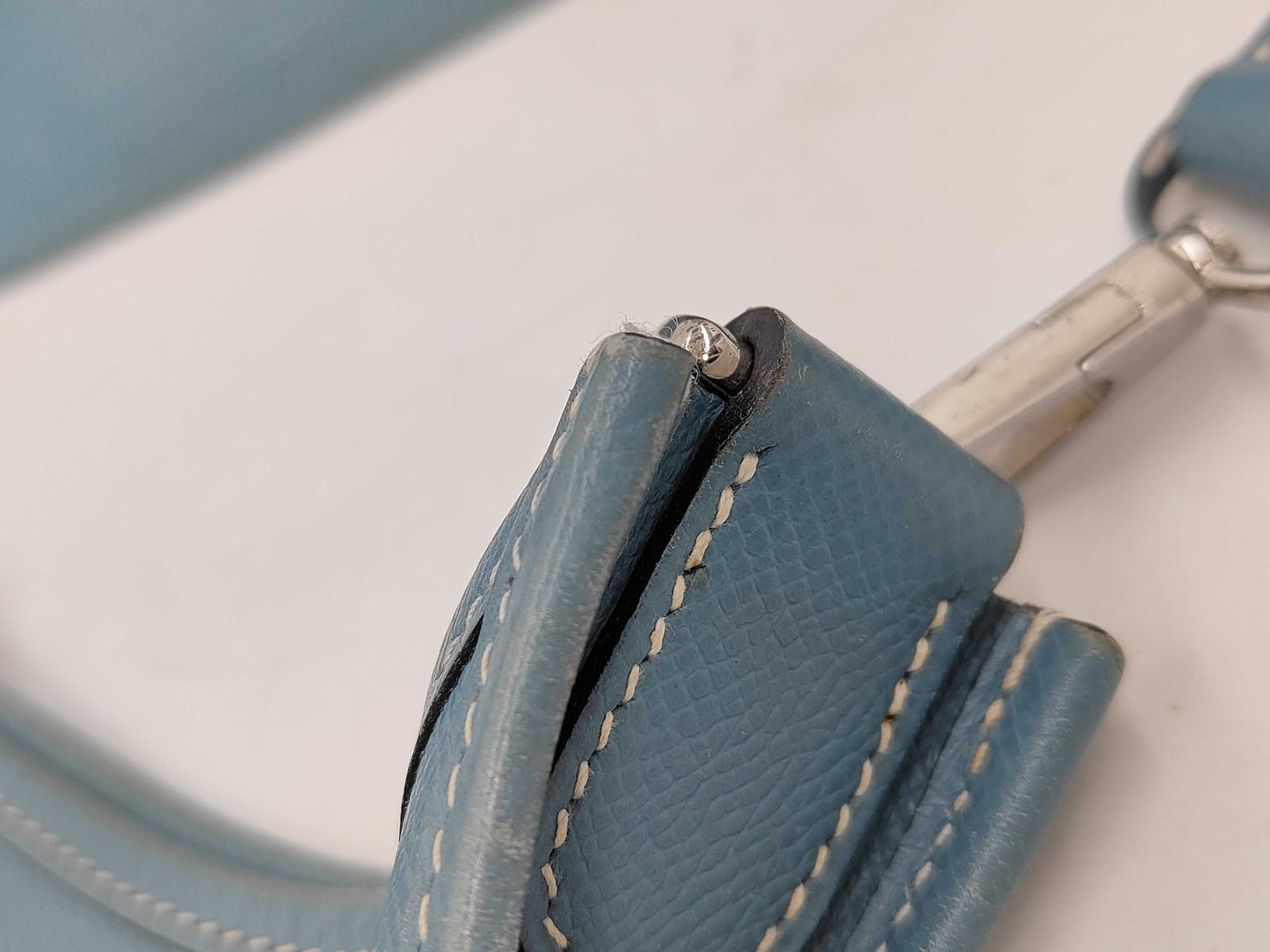 HERMES Evelyn Evelyn II Epson PM Blue Jean Shoulder Bag