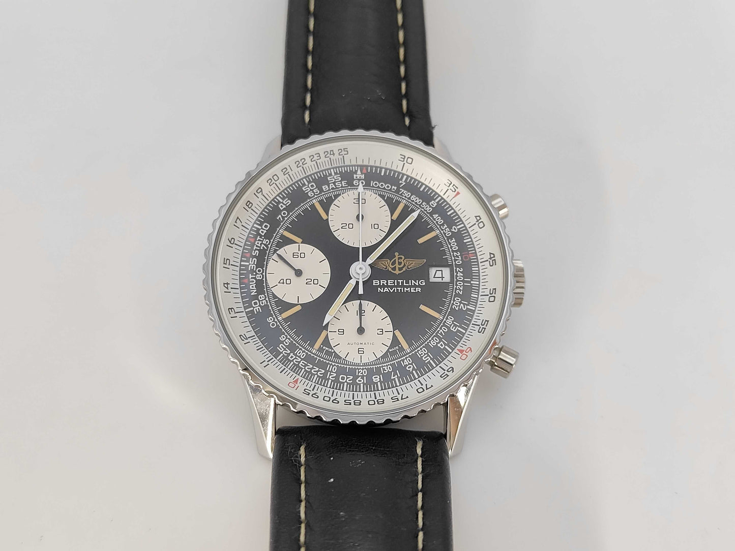 BREITLING Old Navitimer Chronograph 81610 Black Dial Automatic Men's Watch