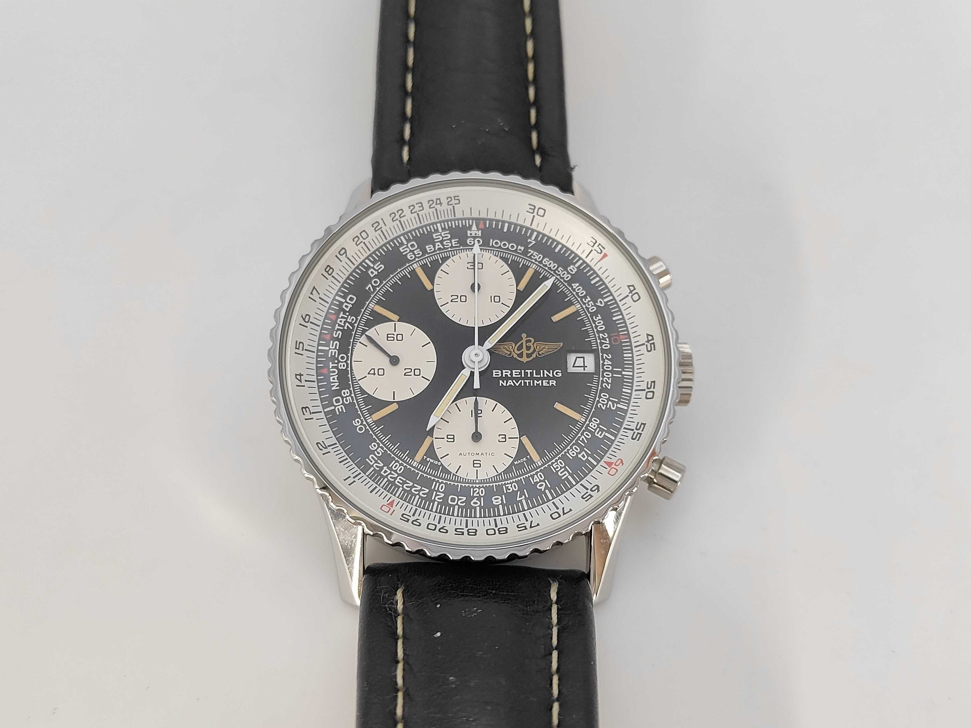 BREITLING Old Navitimer Chronograph 81610 Black Dial Automatic Men's Watch